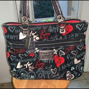 Coach Large Poppy Tote Satchel